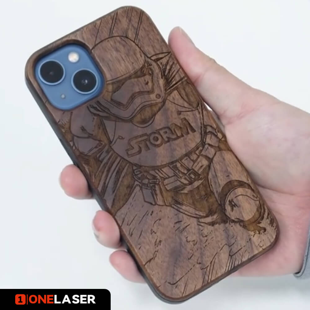 One Laser Engraved Phone Case